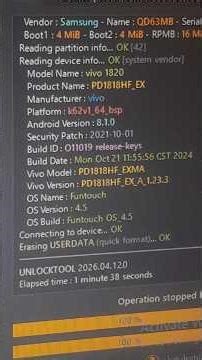 Vivo Y91/90/93/95 Unlock in 1 Minute! 🔓 Unlock tool #VivoUnlock #FRPBypass