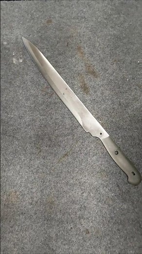 How to make a knife blank razor sharp with a belt sander