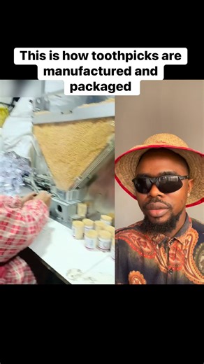 This is how toothpicks are manufactured and packaged #reels #video #viral | Street NAIJA