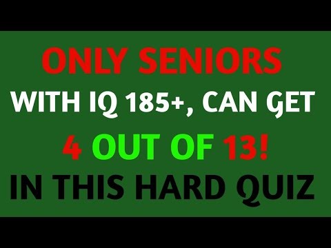 ONLY SENIORS WITH IQ 185+, CAN GET 5 OUT OF 45! IN THIS HARD QUIZ! | General Knowledge Quiz