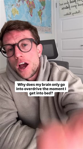 Why does my brain only go into overdrive the moment I get into bed? You’re not broken. Your nervous system finally stops running and all the unprocessed stress comes flooding in. Night isn’t when your mind gets louder. It’s when your body finally feels safe enough to speak, because you’ve been avoiding it all day. Give me 90 seconds and I’ll show you what’s really happening and how to calm the loop instead of fighting it. Comment REGULATE if this is you. . . #stopoverthinking #selfregulation #ne