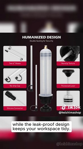 Fluid Extractor Multi-Purpose Oil Syringe with 500CC, Oil Suction Pump, Manual Extraction and Filling Pump, Automotive Oil Syringe#shop