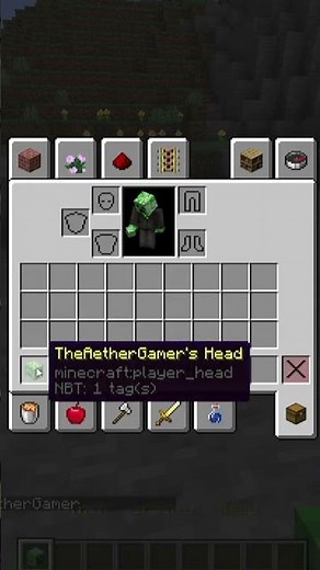 how to give yourself your own player head in minecraft #shorts