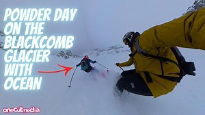 Powder day riding on Blackcomb Glacier