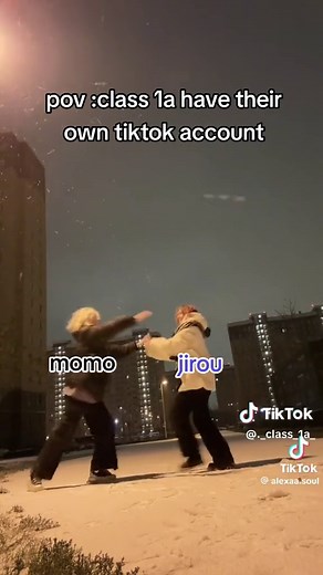 Class 1A Secret TikTok Dance featuring Momo and Jirou