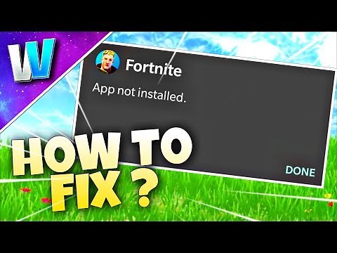 How to Fix APP NOT INSTALLED Fortnite Mobile | ANDROID