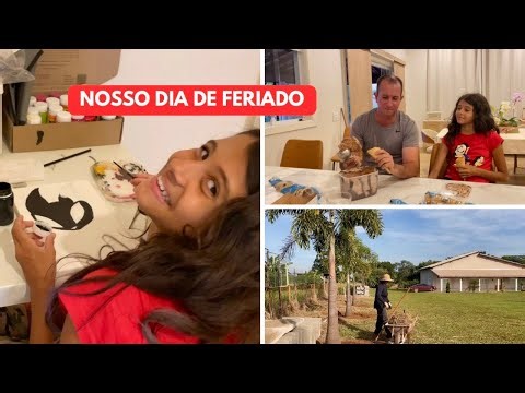 ESTÁ FICANDO BONITO/ NOSSO DIA DE FERIADO COM MUITO TRABALHO/ ROTINA NA CHÁCARA NUBIA VIANA/ FAMÍLIA