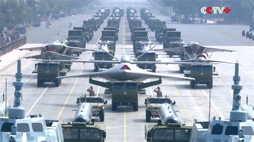The unmanned combat equipment unveiled by China at the grand military parade in Beijing on September 3 demonstrated the future-oriented combat ideology of the Chinese People's Liberation Army, which aims at future battlefields and integrates reconnaissance and strike, as well as offensive and defensive capabilities in unmanned operations. https://www.cctvplus.com/news/20250903/8443547.shtml#!language=1 | CCTV
