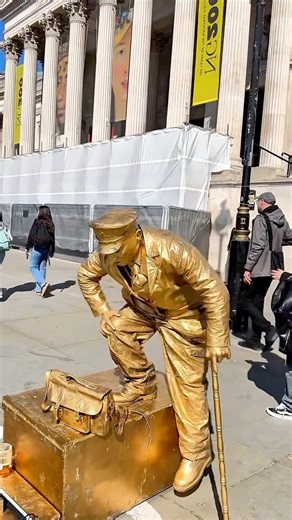 How I am starting the day with my Levitating Goldman. #valentinethestatue #floating #ilusion | Valentine Ursu