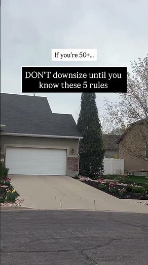 If you're 50+ DON’T downsize your home until you know these 5 rules. #downsizing #downsize