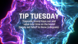 #TipTuesday | You can set Sound Keys from #Trapcode to add value over time as it hits the beats. Simply set the falloff value to None (integrate). | Red Giant