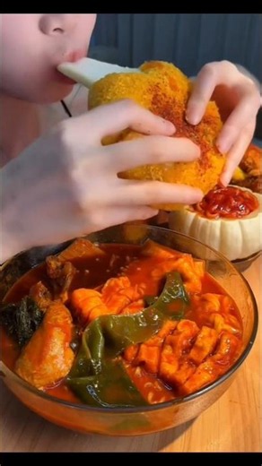 spicy mukbang cheese loaded sandwich and chicken fry #mukbang #asmr #viral