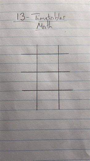 Learn to do your 13 - timetables math #studentsuccess #mathisfun 😏 | Professor_1o1