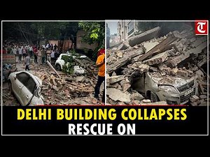 Delhi Building Collapse: 1 Dead, Several Feared Trapped Under Debris in Rohini After Heavy Rain