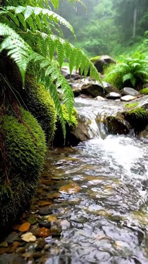 Soothing rain & music #shorts