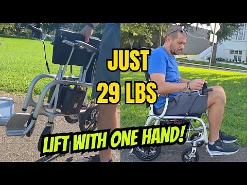 29 lbs Only?! The Lightest Folding Electric Wheelchair You’ll Ever See!