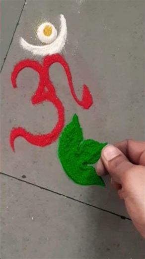 Beautiful quick easy simple colorful unique Rangoli design for daily use#rangoli