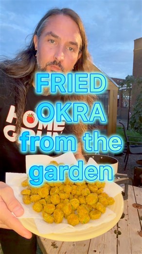 22K views · 986 reactions | Finally trying fried okra. #garden #gardening #okra | Dirty Punk Gardening | Facebook