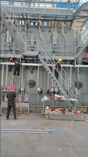 Installation site of a flue gas recovery and reuse boiler. #machine