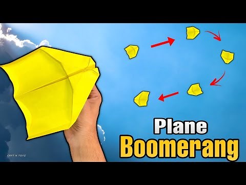 This Boomerang Plane Actually Works 🤩 | paper plane