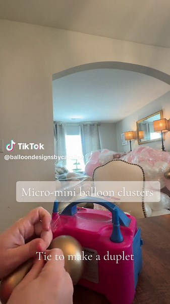 Micro mini balloon clusters using 5 inch ✨ (tutorial) #balloons #balloontok #balloonbusiness #balloonartist #babyshower #babyshowerdecor #tipsandtricks #balloontips