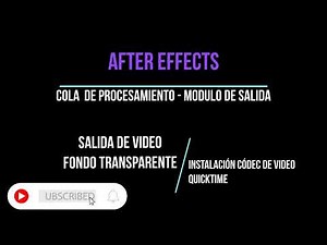 Aprende a Configurar el Códec QuickTime para Fondos Transparentes