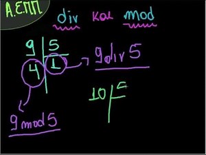 Τελεστές div και mod