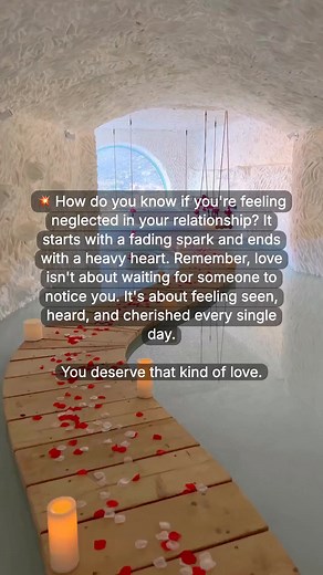 💥 How do you know if you're feeling neglected in your relationship? It starts with a fading spark and ends with a heavy heart. Remember, love isn't about waiting for someone to notice you. It's about feeling seen, heard, and cherished every single day. You deserve that kind of love. | Improvement Camp