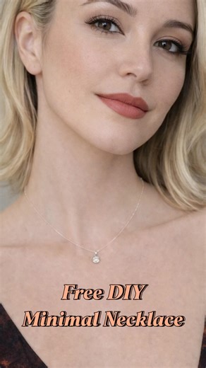 Free DIY Minimal Necklace Step-By-Step Tutorials