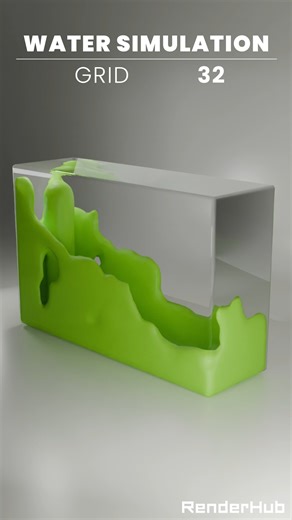 RenderHub on Instagram: "3D Water Simulation in Blender Check out the Learning Hub at RenderHub for more 3D modeling tips and tricks! ➡️ https://www.renderhub.com/learning Video made for RenderHub by ‪@georgesosaf ‬ #Blender3D #BlenderSimulation #WaterSimulation #Satisfying #3DSimulation #3Danimation #Blender #BlenderAnimation #RenderHub"