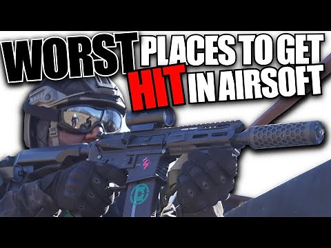 WORST Places To Get HIT In Airsoft (Does Airsoft Hurt?)