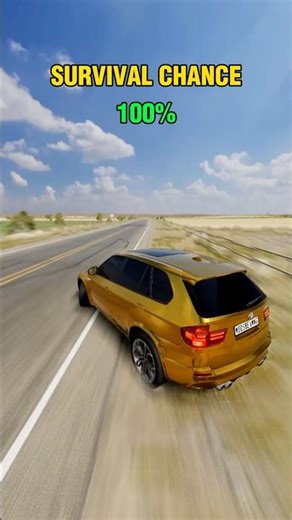 Can Any Vehicle Survive 600 MPH in Reverse? Extreme Crash Test BeamNG.drive #beamngdrive #shorts