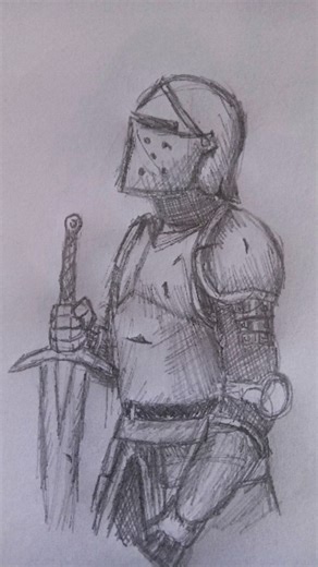 Nonsketcher Arts on Instagram: "Learn to draw the knight How to draw knight Learn to draw How to draw Motivational reel Motivation #artist #reelsinstagram #motivation #viral"