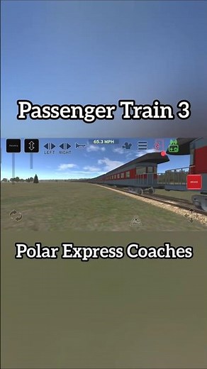 Passenger Train 3 with Polar Express Coaches | Train and rail yard simulator #gaming #gamingvideos