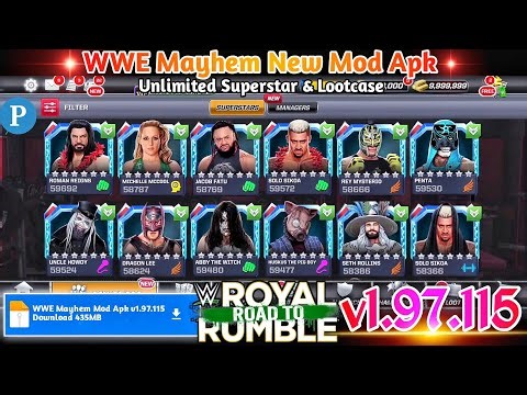 WWE Mayhem Mod Apk v1.97.115 | Unlimited 6Star Superstar Unlocked Mod | WWE Mayhem Hack v1.97.115