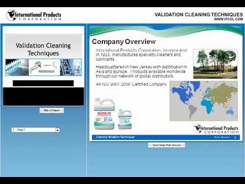 Cleaning Validation Techniques Webinar | IPC