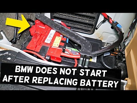 WHY BMW DOES NOT START AFTER REPLACING BATTERY X1 X2 X3 X4 X5 X6 F10 F30 F11 F31 F32 f33 F36 F25 F26