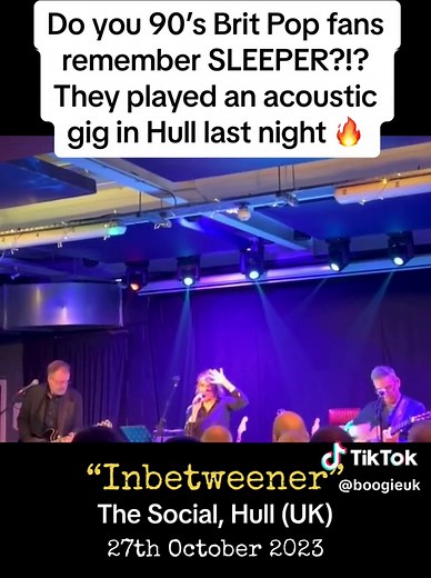 Sleeper Band Acoustic Gig in Hull: A 90's Brit Pop Revival