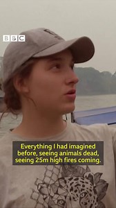 "The animals are dying from hunger and thirst." Forest fires have had a devastating impact on the wildlife of the world's largest wetland in Brazil. bbc.in/3j728DH | BBC News