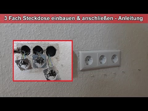 Install 3-way socket, connect, align, instructions, install triple sockets, plaster