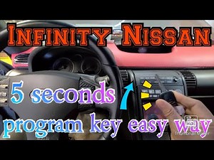 Infinity Nissan g37 g35 maxima altima sentra all models relearn key easy steps