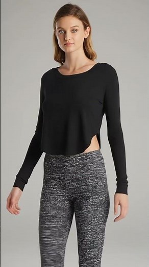 Sam Edelman Hi-Lo Cropped Sweater (Black, XS) 🖤 | Chic & Cozy Must-Have!