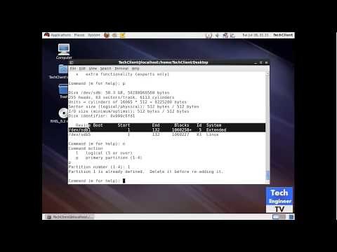 Create, Delete Extended, Logical Partition in RHEL (Red Hat Enterprise Linux) OS
