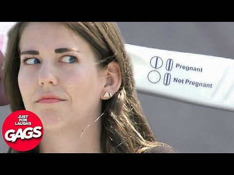 Girlfriend Fakes Pregnancy Pranks | Just For Laughs Gags