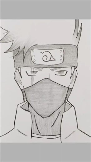 How to draw Kakashi Hatake face🔥 |Easy Kakashi Drawing | Step by Step | For Beginners