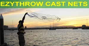 EZY Throw Cast Nets Australia - Bait Cast Nets - Video