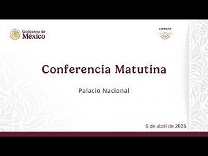Conferencia matutina del lunes 6 de abril, 2026. 0371