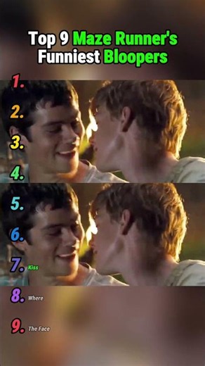 My favorite maze runner bloopers/clips✌️！Top 9 Maze Runner's Funniest Bloopers