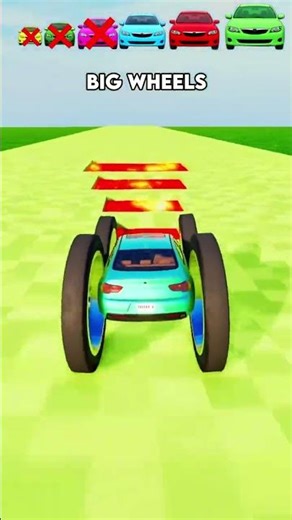 Big & Small Cars vs Big & Small Minecraft Lava Pits #car #gta #parkour