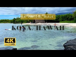 🏖Walking in a Historic Hawaiian Beach |Kona, Big island of Hawaii #hawaii #hawaiiwalk #konahawaii